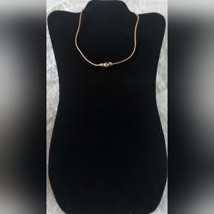 Handmade Light Green Pearl & Natural Leather Necklace